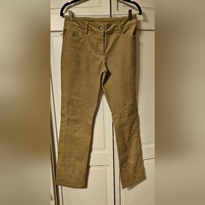 Women's Light Tan, Pencil Corduroy (light weight) Pant, Size 6